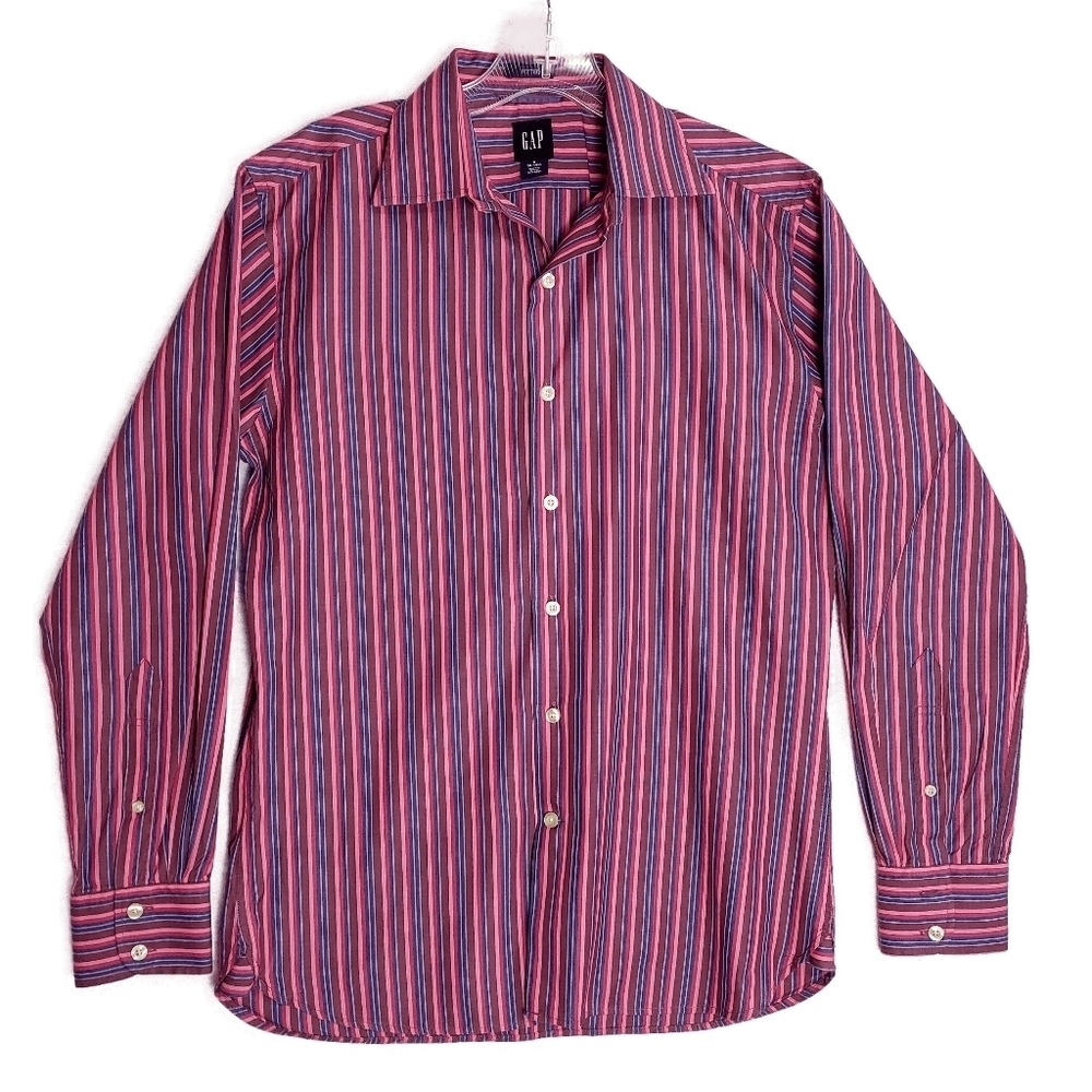 GAP Mens Fitted Button Down Shirt Size S 14-141/2
